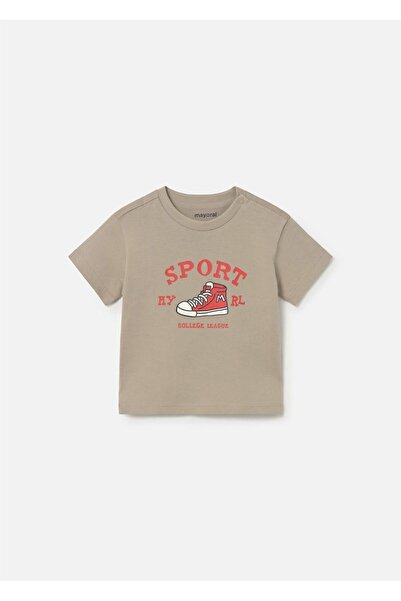 MAYORAL Baby Boy Printed T-Shirt Beige 1007