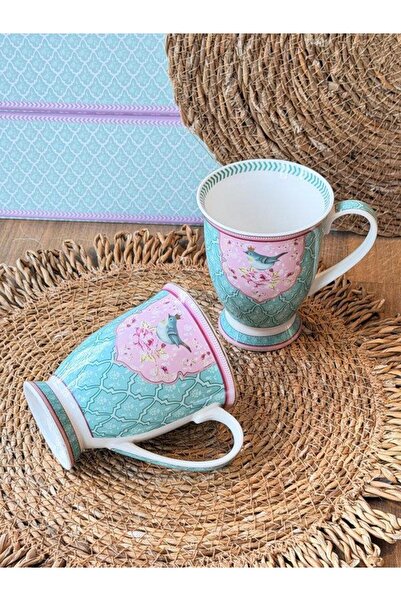 ROSSEV Porcelain Mug Set of 2 Qush Blue 300ml