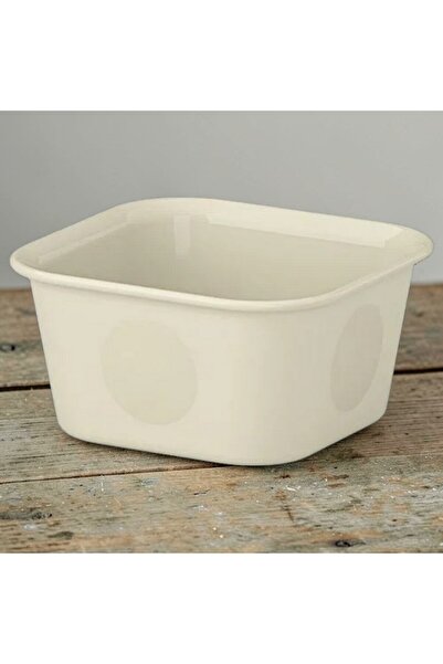 IKEA NOJIG takı,toka kutusu, bej, 10x10x5 cm