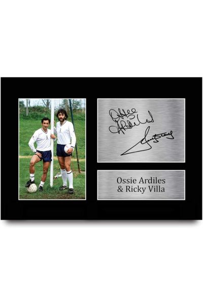 HWC Trading A4 Ossie Ardiles & Ricky Villa Tottenham Hotspurs Spurs Gifts Pri...