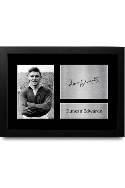 HWC Trading A4 FR Duncan Edwards Gifts Printed Signed Autograph Picture for F...