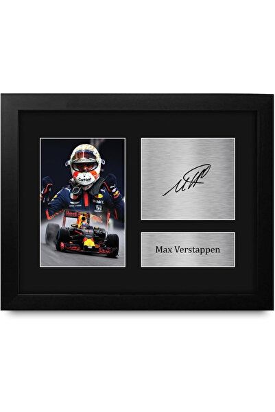 HWC Trading Max Verstappen Formula 1 Framed Gifts Printed Signed Autograph Pi...
