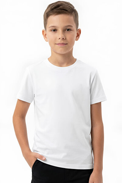 MODANINO Boy's Wide Fit Basic T-Shirt 6-14 Years 12689Ds