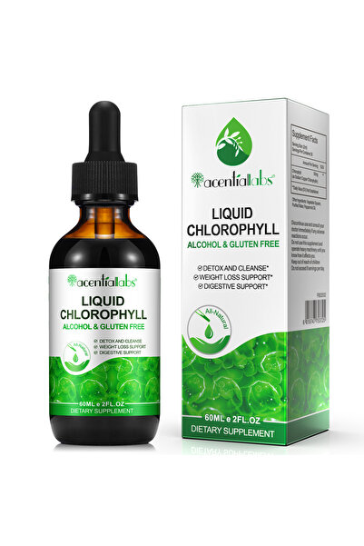 ACENTIALLABS Clorofilă Lichidă acentiallabs® – 60ml | 50mg per Porție | Fără ...