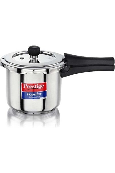 Prestige قدر ضغط ستانلس ستيل سعة 3.00 لتر من سفاش، مع غطاء خارجي للتحكم في ال...