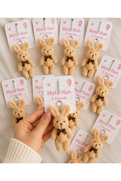 Minia Birthday Baby Gift Teddy Bear Keychain X12 Pieces