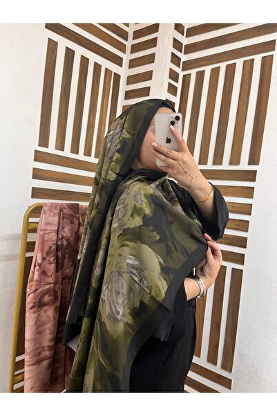 Zeyraluxe Pastel Desenli İpek Şal