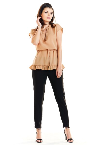 Awama Bluza Dama, Awama, Poliester, Bej, M