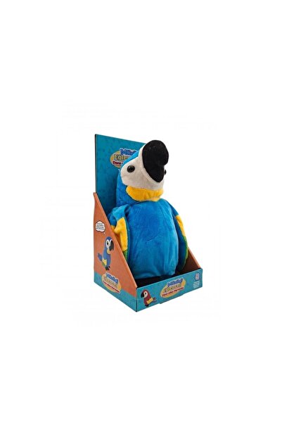 TRUST STORE Konuşulanı Tekrarlayan Eğlenceli İnteraktif Oyuncak Papağan Peluş 25 CM MAVİ