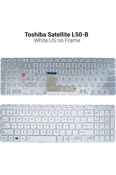 Toshiba Πληκτρολόγιο φορητού υπολογιστή για Satellite L50-B S50-B με πλαίσιο ...