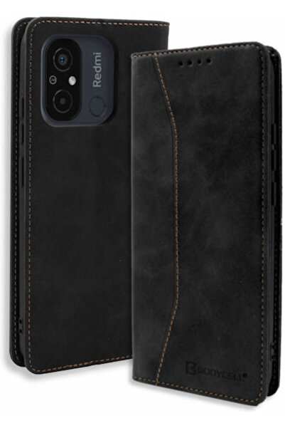 Other Θήκη Bodycell από Συνθετικό Δέρμα Μαύρο (Redmi 12C) Κωδικός: 04-01119