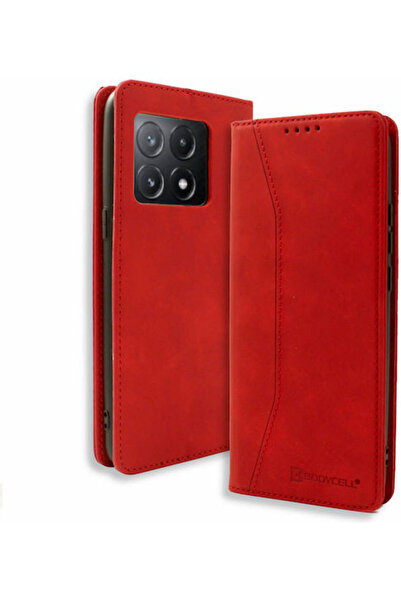 OEM Θήκη Βιβλίο Bodycell από Δερματίνη PU για Xiaomi Poco X6 Pro 5G, Κόκκινο,...