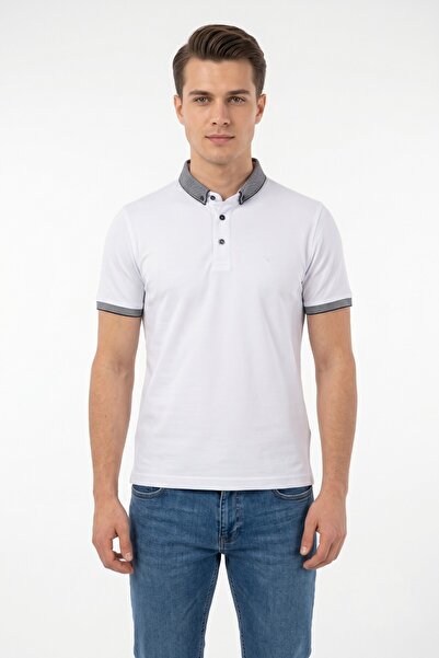 Raymons Men's Polo Collar Short Sleeve T-Shirt Regular Fit T1000 Bgl-St05554