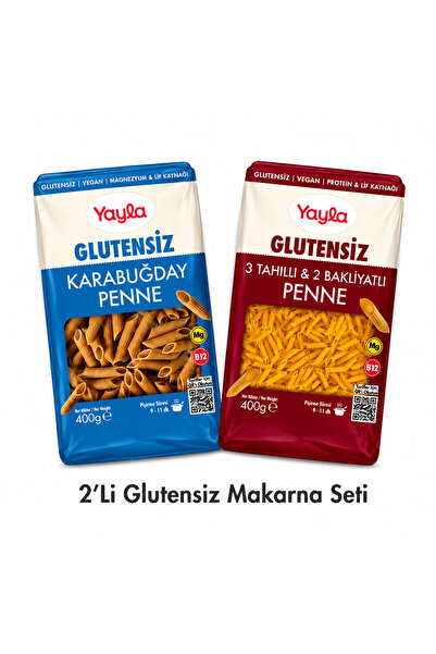 Yayla 🔥 Glutensiz Beslenenlerin Favorisi! 2’li Penne Makarna Avantaj Paketi
