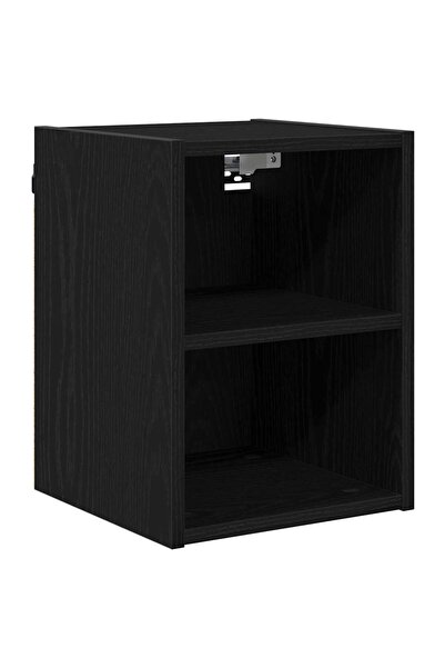 vidaxl Dulap suspendat Stejar Negru 30 x 29,5 x 40 cm Lemn compozit