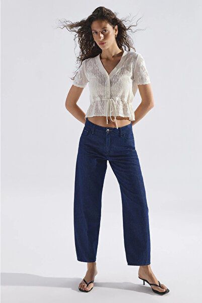 Mavi Leila Cotton and Linen Blend High Waist Narrow Leg Jeans Denim Pants 101...