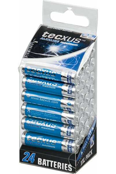 TECXUS 24 τεμάχια Αλκαλικές Μπαταρίες AAA Μέγιστο 1.5V 23817 Κωδικός: 23817