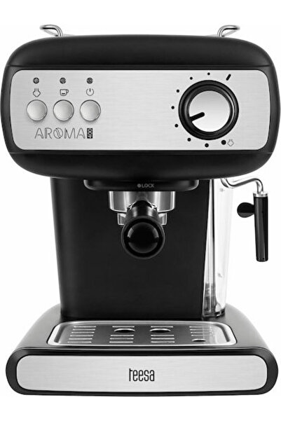 Teesa Αρόμα 400 Αυτόματη Μηχανή Εσπρέσο 850W Πίεση 15bar Μαύρο