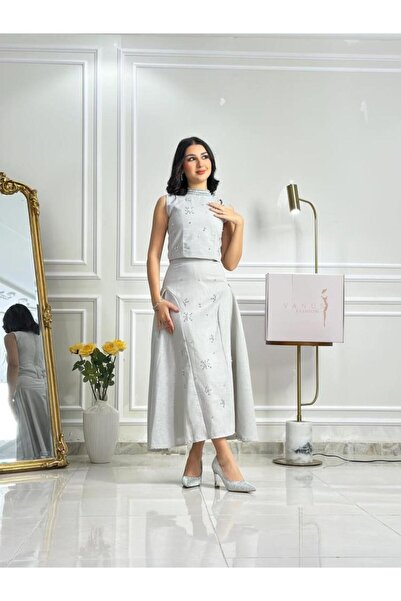 vanus fashion 7140 - midi evening dress