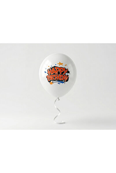 Marlon Balon 12-Inch'Happy Birthday' Printed Latex Balloons (Pack of 25) - El...