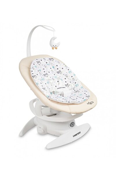 Caretero Leagan electric si sezlong 2in1 pentru copii Noco Beige cu sezut rot...