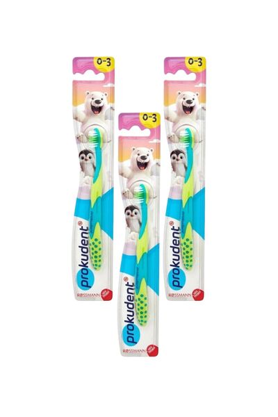 prokudent 0-3 Years Old Children's Toothbrush 3 Pieces