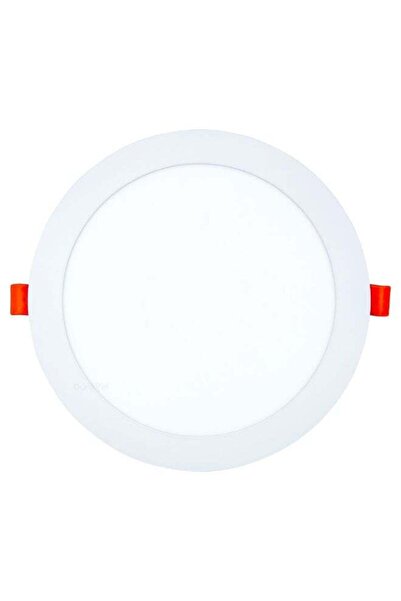 Duravel 18W LED SLIM Panel Light, Down Light-6500K, Round Recessed, Mounting ...