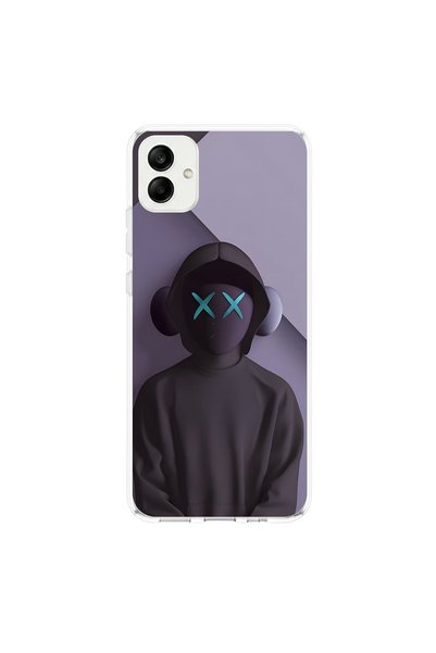PPKin Samsung Galaxy A04 Compatible No Face 2 Design Transparent Case