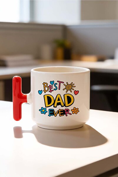 BB TRADE Best Dad Ever t Ceramic Mug with Handle 330 ml Father's Day Gift Spe...
