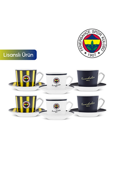 Karaca x Fenerbahçe Lisanslı 6 Kişilik Kahve Fincan Takımı 80 ml