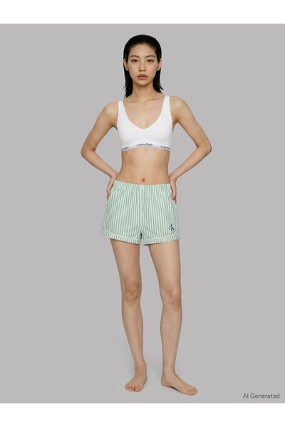 Calvin Klein CK GRAPHIC POPLIN TRACK SHORT KADIN PİJAMA