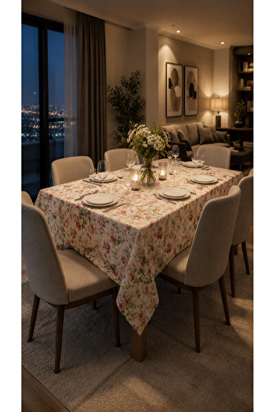 RH Rosehan Duck Fabric Liquid-Proof Stain-Resistant Tablecloth