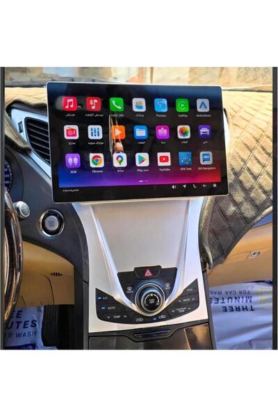 Carplayer شاشة أندرويد لهيونداي أزيرا مقاس 13 بوصة موديل 2011-2014، 8 جيجاباي...