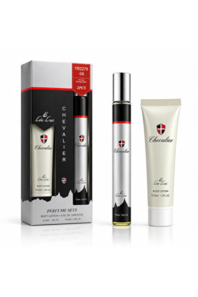 Lea Luis Set cadou pentru bărbați CHEVALIER, Apă de toaletă 35 ml + Loțiune d...
