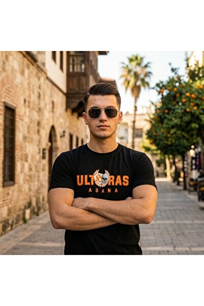SARI ΜΠΛΟΥΖΑΚΙ ULTRAS ADANA ΠΟΡΤΟΚΑΛΙ ΦΑΝΕΛΑ ΜΕ ΛΑΜΠΕΡΗ ΛΑΙΜΟΥΡΓΙΑ