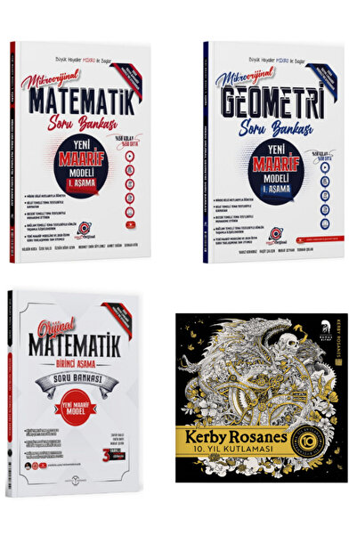 Orijinal Yayınları TYT Matematik-Geometri Maarif Modeli Soru Bankası Seti + K...