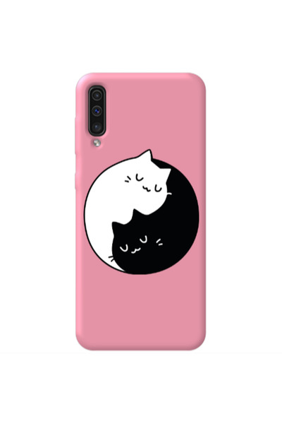 Other Samsung A70 Bundle of love Pink Colored Silicone TPU Θήκη