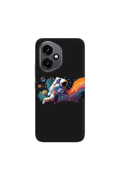 Other Honor Magic 400 Rainbow Space Black Colored Silicone TPU Θήκη