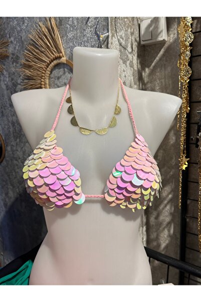 AROHA butik örgü pullu bikini
