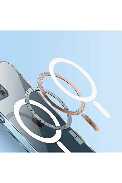 Zebana Apple iPhone 14 Plus Şeffaf Magsafe Silikon Kılıf - Şeffaf