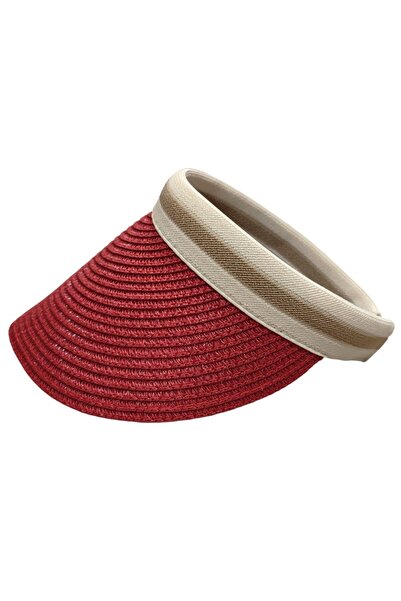 AXE SPORTSWEAR Women's Straw Visor Hat Sun Protection Visor Beach Tennis Hat