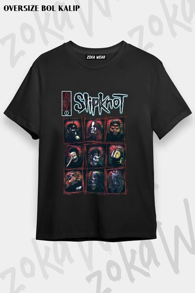 ZOKAWEAR Μπλουζάκι Unisex Loose Fit με στάμπα Slipknot v13