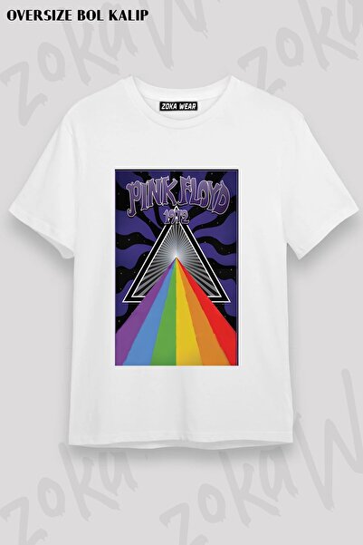 ZOKAWEAR Μπλουζάκι Unisex Loose Fit με στάμπα Pink Floyd v13