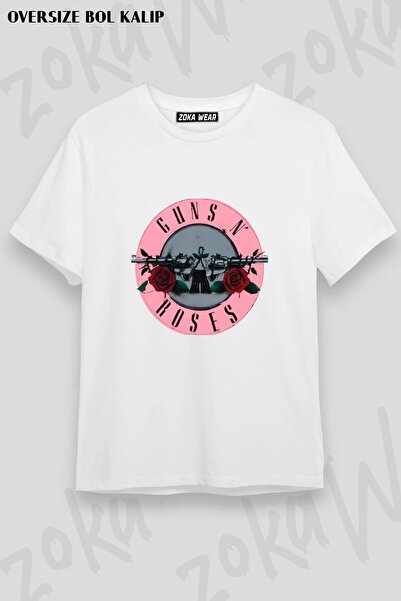 ZOKAWEAR تي شيرت مطبوع للجنسين من نوع Guns N Roses v11