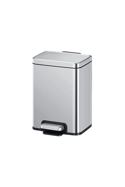 EKO Coș de gunoi cu pedală, EKO, Madison, 6 litri, 1 compartiment, inox