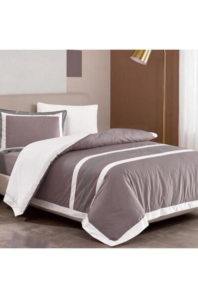 Feather Feather Mori Cotton Striped Patterned 4-Piece Quilted Bedspread with ...