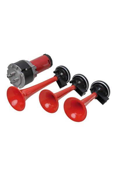 AUTOMAX Claxon auto 3 tonuri 12V, cu compresor electric 117 dB, 240W