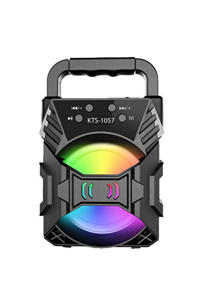 Universal KTS-1057 Bluetooth Hoparlör RGB Işıklı Taşınabilir Kablosuz Speaker