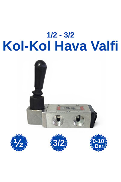 Asil 1/2 - 3/2 Kol Valfi (Açma-Kapama) - Pnömatik Hava Valfi