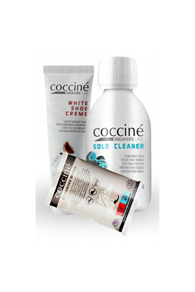Coccine Kit de curatare, Coccine, 3 in 1, 125 ml, 75 ml, 15 servetele, curata...